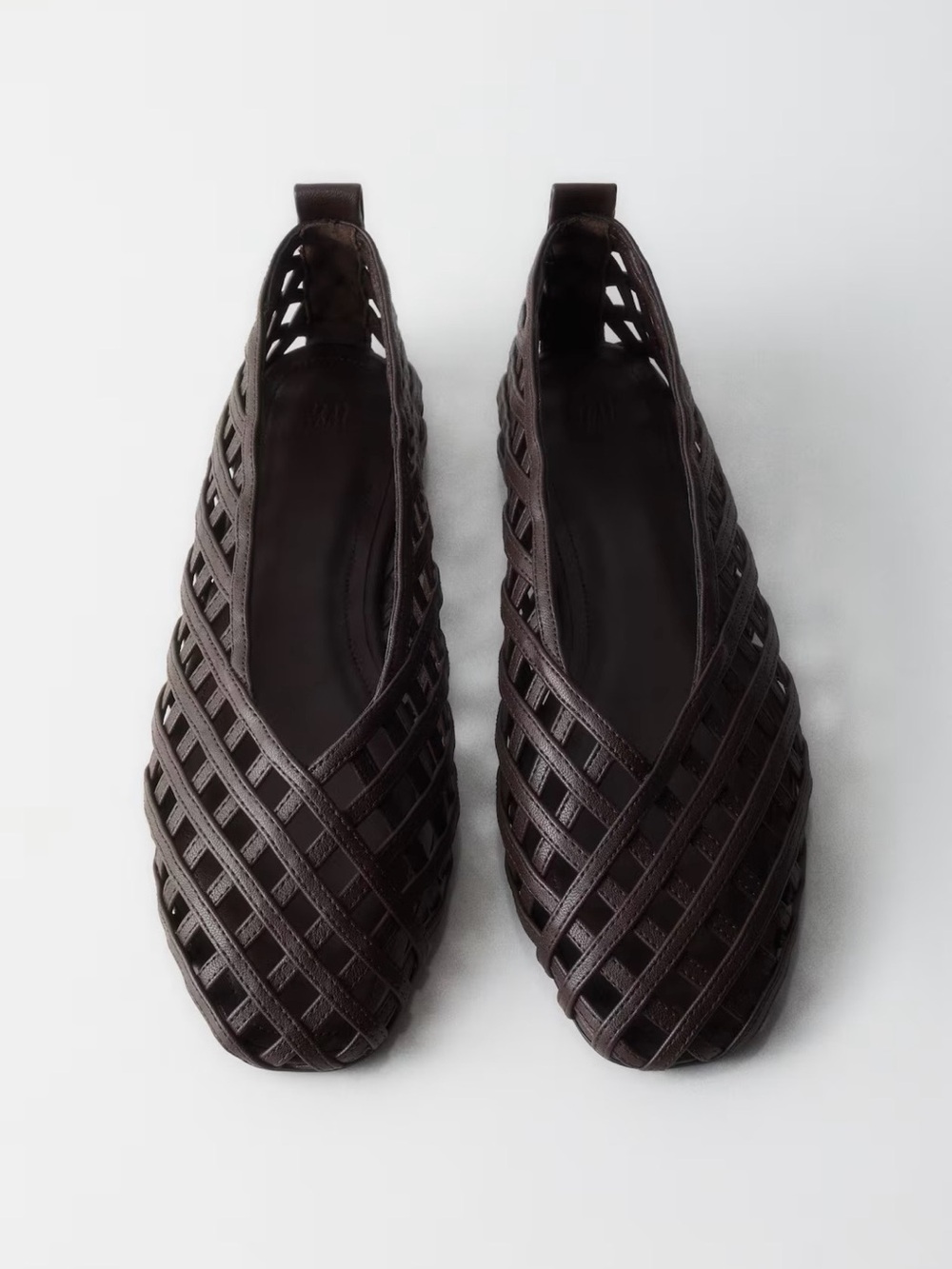 H&M Dark Brown Woven Flats